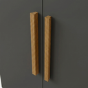 Ver imagem 6 de Guarda Roupa Casal Modulado 9 Portas 5 Gavetas com Cabeceira 100% MDF Imperial Yescasa Cinamomo/Chumbo