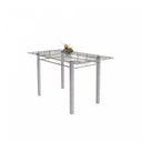 Ver imagem 4 de Conjunto de Mesa Tubular 6 Cadeiras 140cm com Tampo de Vidro Iza Branco/Paraopeba/Pérola