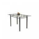 Ver imagem 4 de Conjunto de Mesa Tubular 6 Cadeiras 140cm com Tampo de Vidro Iza 