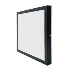 Luminária Plafon Led 48w 60x60 Quadrado de Sobrepor Branco Frio 6000k - Borda Preta - 2