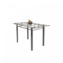 Ver imagem 4 de Conjunto de Mesa Tubular 6 Cadeiras 140cm com Tampo de Vidro Iza 