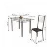 Conjunto de Mesa Tubular 6 Cadeiras 140cm com Tampo de Vidro Iza  - 3