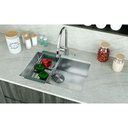 Ver imagem 2 de Kit Cuba Solo Inox Escovado com Acessórios 6040 Arell