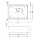 Ver imagem 6 de Kit Cuba Solo Inox Escovado com Acessórios 6040 Arell