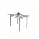 Ver imagem 4 de Conjunto de Mesa Tubular 6 Cadeiras 140cm com Tampo de Vidro Iza 