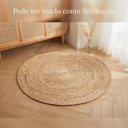 Ver imagem 4 de Tapete Arranhardor Gato Sisal Juta Trancado Redondo Protege Moveis Afia Garra Brinquedo Resistente D