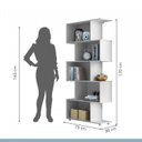 Ver imagem 6 de Conjunto 2 Estantes Verticais com 5 Nichos 100% MDF