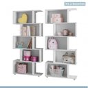 Ver imagem 3 de Conjunto 2 Estantes Verticais com 5 Nichos 100% MDF