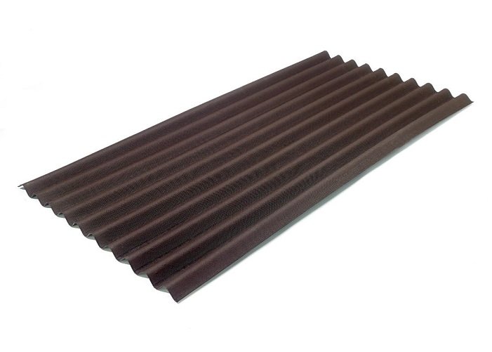 Telha Ecologica Classica Marrom 3mm 2,00x0,95m Onduline - 2