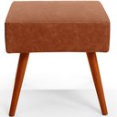 Ver imagem 3 de Puff Banqueta Decorativa Com Pés Palito Lívia W01 Couríssimo Camel - Lyam Decor