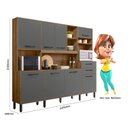 Ver imagem 4 de Armário de Cozinha 8 Portas 2 Gavetas Hortelã Nicioli