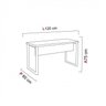 Mesa para Escritório em L  120X90cm PE40 Pandin Móveis - 6