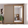 Guarda Roupa Casal 2 Portas 4 Gavetas 240cm Lyne Caemmun - 1