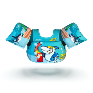 Boia Infantil com Colete Salva Vidas Tubarão Nash