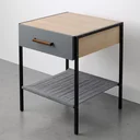 Ver imagem 1 de Mesa de Cabeceira 1 Gaveta Pet Friendly Chicago CabeCasa MadeiraOriginals