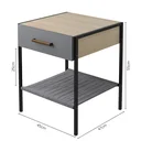 Ver imagem 4 de Mesa de Cabeceira 1 Gaveta Pet Friendly Chicago CabeCasa MadeiraOriginals