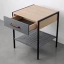 Ver imagem 5 de Mesa de Cabeceira 1 Gaveta Pet Friendly Chicago CabeCasa MadeiraOriginals