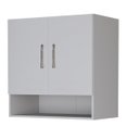 Ver imagem 3 de Armário Suspenso Multiuso Aéreo 2 Portas Lavander, Banheiro Cor: Branco