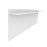 Rodapé Invertido Modelo L Alumínio Branco Fosco Altura 4cm Comprimento 3m - 1