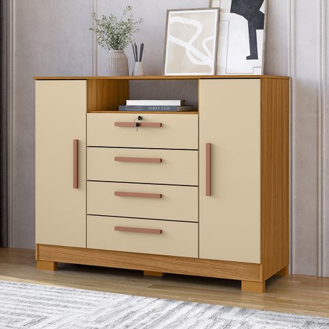 Cômoda 120cm 2 Portas 4 Gavetas - Ssx Multicoisas