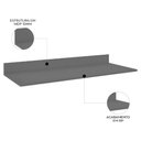Ver imagem 4 de Tampo para Balcão de Cozinha 120cm Mdp Cinza - Lumil