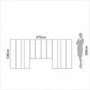 Ver imagem 5 de Cabeceira Estofada Queen Reta Basic J23 Freijó - Dalla Costa