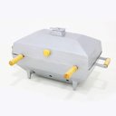 Ver imagem 2 de Churrasqueira Bafo Quadrada Alumínio Fundido Grande Cinza