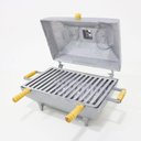 Ver imagem 5 de Churrasqueira Bafo Quadrada Alumínio Fundido Grande Cinza