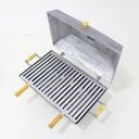 Ver imagem 7 de Churrasqueira Bafo Quadrada Alumínio Fundido Grande Cinza