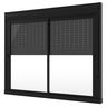Janela com Persiana Integrada Alumínio 100 (a) X 1,50 (l) Preto 2 Folhas Móveis Acionamento Manual - 1