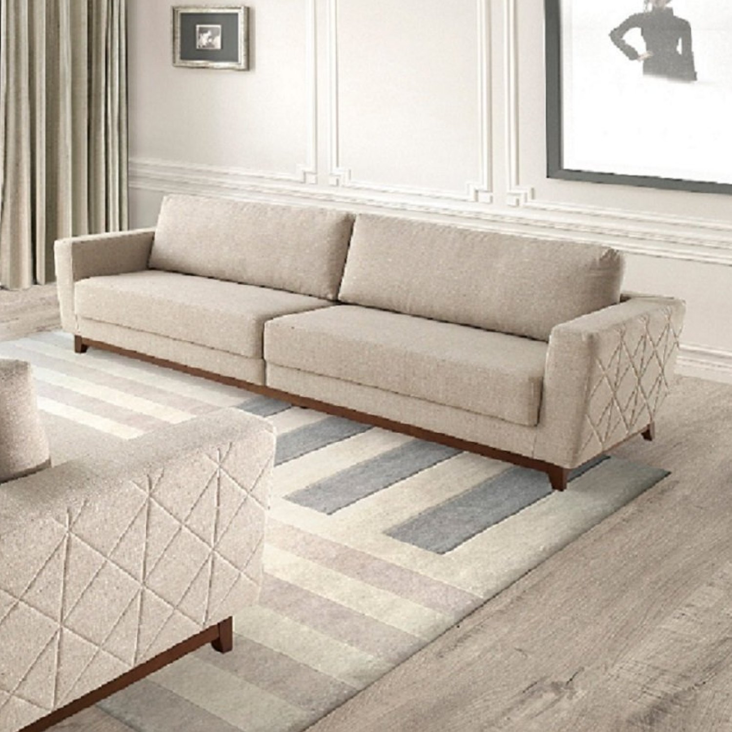 Sofá 2 Lugares 280cm Braga Raízes MadeiraMadeira