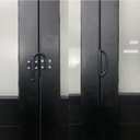 Ver imagem 5 de Porta Camarão Lambril com Vidro Linha Veneza 210x80 Abertura Direita Preto Esquadrias Bergamo