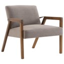 Ver imagem 1 de Poltrona Sala de Estar Dux com Detalhe em Couríssimo Marrom