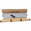 Ver imagem 4 de Cama Box Base Queen Size 156x197 Desmontável Tecido Premium 100% Madeira - Nova Cama