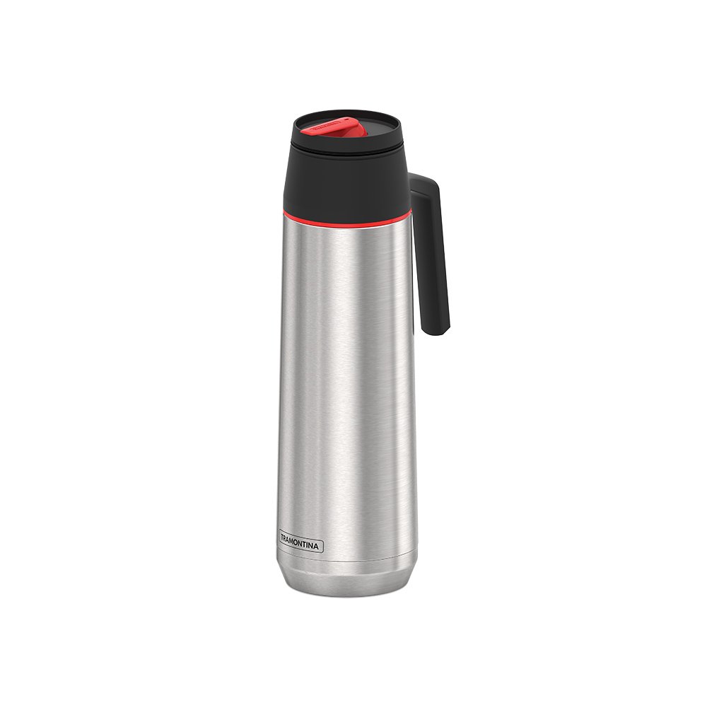 Garrafa Térmica Tramontina Exata 61640400 1l Inox e Preto Inox 61640400