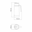 Ver imagem 5 de Garrafa Térmica Tramontina Exata 61640400 1l Inox e Preto Inox 61640400