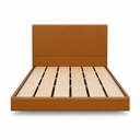 Ver imagem 2 de Cama Flutuante Infinity Casal 140cm Estofada em Coríssimo Premium - Marrom