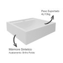 Ver imagem 6 de Conjunto Para Banheiro Armarios Com Cuba E Espelho BN10 Branco Tecno Mobili