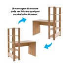 Ver imagem 3 de Escrivaninha Artely Match Off White C/ Carvalho