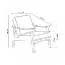 Ver imagem 3 de Poltrona de Madeira Linho Cru Amy 