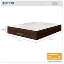 Ver imagem 2 de Colchão King Size Santa Cruz Marrom Molas Ensacadas Euro Pillow 193x203x35cm