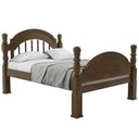 Ver imagem 6 de Cama Casal Queen em Madeira Maciça Torneada Peseira Alta 160cm Eliabe B07 Castanho - Lyam Decor