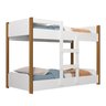 Beliche Infantil com Escada e Grade Reforçada Segura 100%MDF:‎ Branco/Jequitibá - 2
