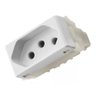 Caixa Tomada Embutir Mesa com 3 Tomadas Eletrificadas Full Cor:branco - 4
