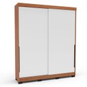 Ver imagem 2 de Roupeiro Solteiro Madri 2 Portas 2 Gavetas 177x213cm Branco/Freijó 250703
