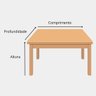 Mesa De Jantar Industrial 4 Lugares 100x75cm Madeira Pinus 18mm + 1 Banco - 3