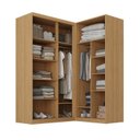 Ver imagem 5 de Guarda-Roupa Planejado de Canto 2 Peças 2 Portas com 2 Portas de Correr Jade CabeCasa MadeiraOriginals Amarelo/Avelã