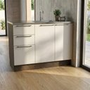 Ver imagem 1 de Balcão 120cm 2 Portas 3 Gavetas Cozinha Lisboa sem Tampo