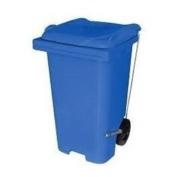 Lixeira Contêiner 120 Litros com Pedal Lateral Tipo Gari Cor:laranja - 4