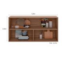 Ver imagem 2 de Armário Aéreo 120 Cm 2 Portas Etna Poliman Móveis Carvalho Oak/menta